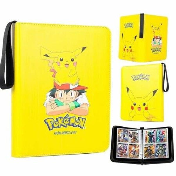 Card Binder For Cards Binder 4-Pocket 440 Pockets Trading Card Games Collection Binder With Sleeves