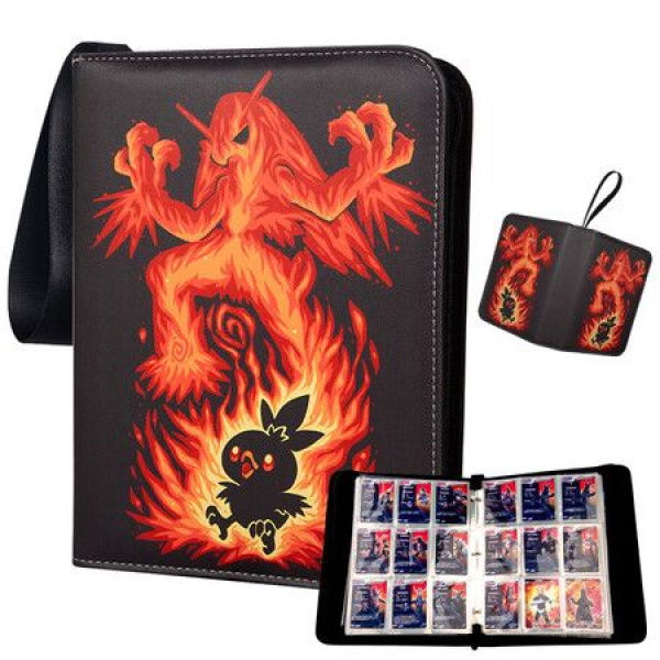 Card Binder For Cards Binder 4-Pocket 440 Pockets Trading Card Games Collection Binder With Sleeves