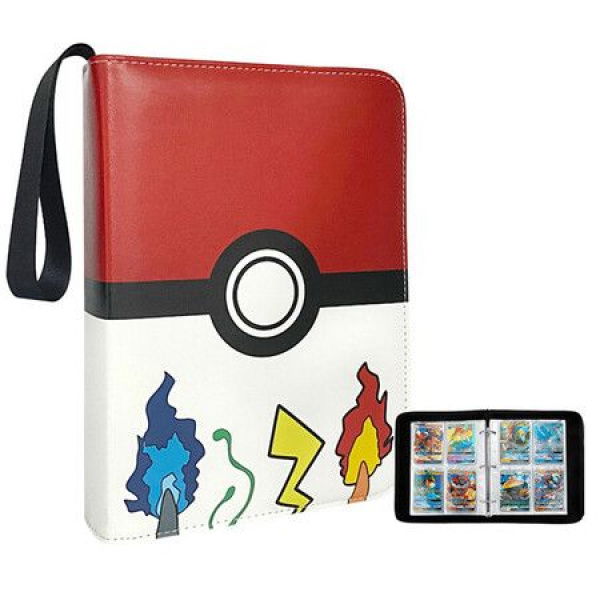 Card Binder For Cards Binder 4-Pocket 440 Pockets Trading Card Games Collection Binder With Sleeves