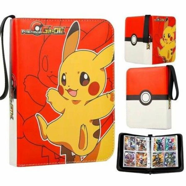 Card Binder For Cards Binder 4-Pocket 440 Pockets Trading Card Games Collection Binder With Sleeves