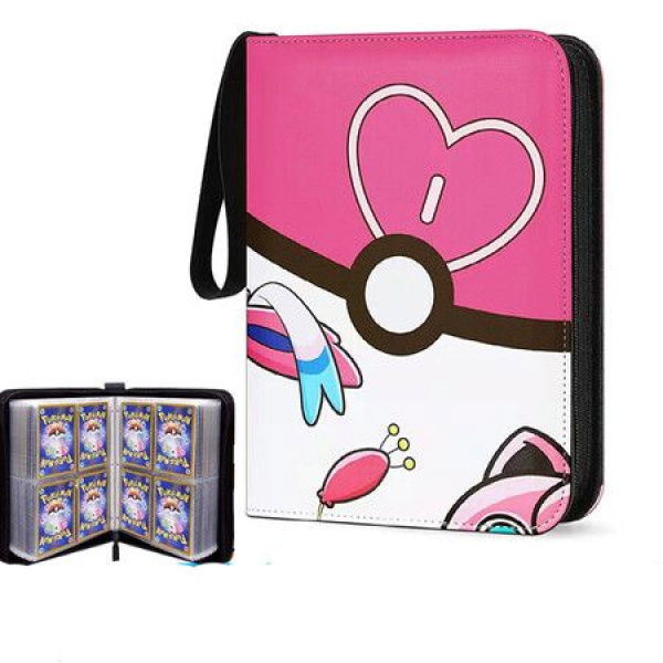 Card Binder For Pokemon Cards Binder 4-Pocket 440 Pockets Trading Card Games Collection Binder With Sleeves