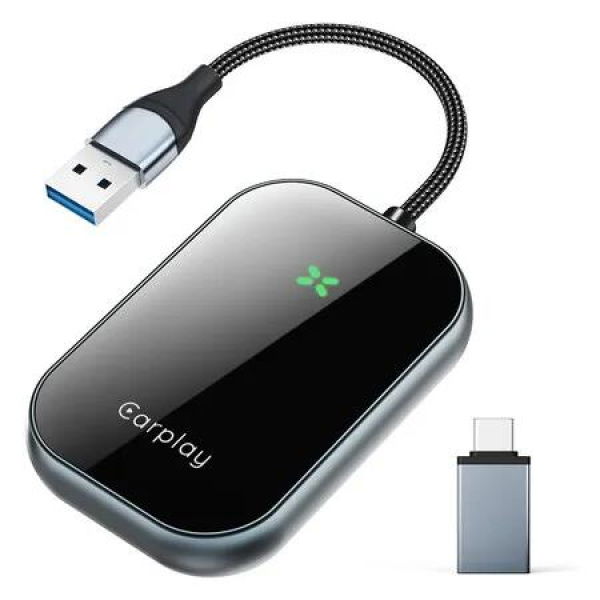 CarPlay Adapter for iPhone, Convert Wired to Car Play Dongle, Plug and Play for Cars for iOS 10+ and Android 10+ , Blue