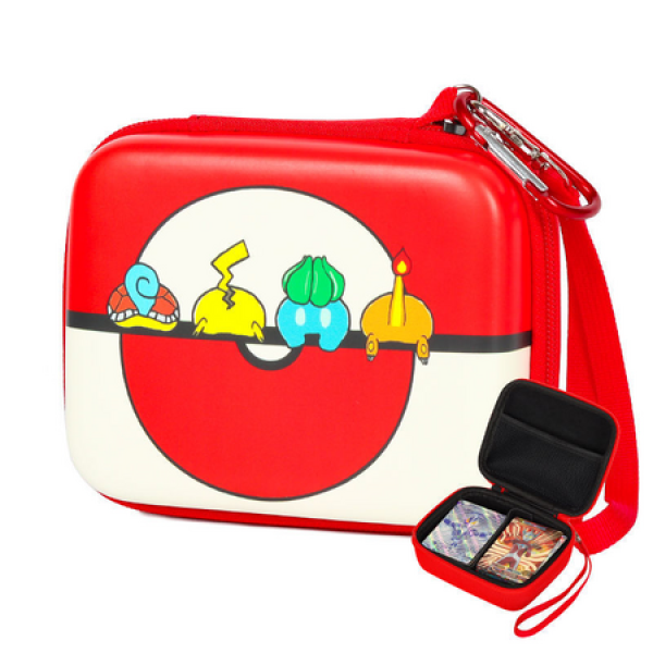 Carrying Case For Pokémon Trading Cards Fits Magic MTG Cards And Pokémon Holds 200+ Cards.