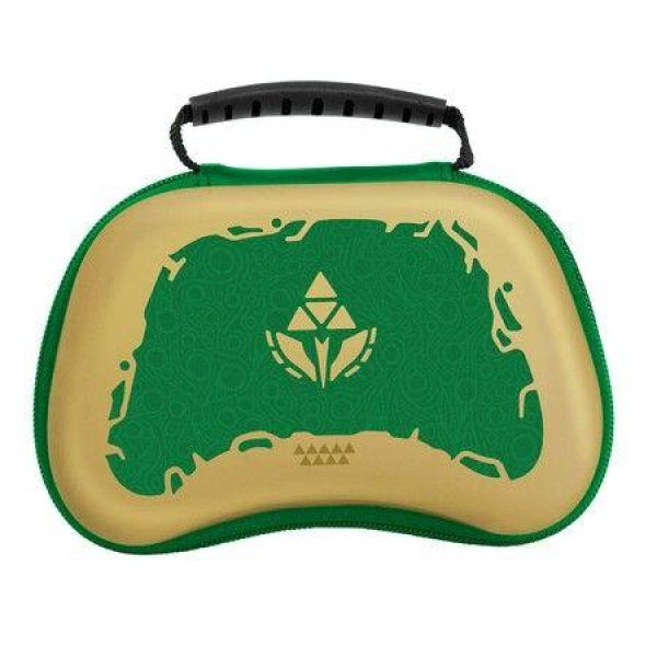 Carrying Case For Pro Controller Portable Storage Case For PS5/Xbox Series X/S Controllers Travel Carrying Hard Protective Case With Unique Game Theme Pattern (Zelda Tears Of The Kingdom Green)