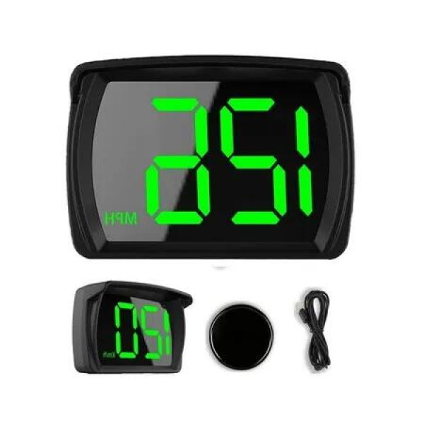 Cars Trucks Digital Speed Meter with Accurate KMH speed updates in 1 KMH, Easy USB cable installation, Real-Time Speed Monitoring,Head Up Display