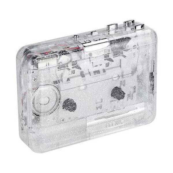 Cassette Player Portable USB Cassette Player Transparent Cassette Tape Player