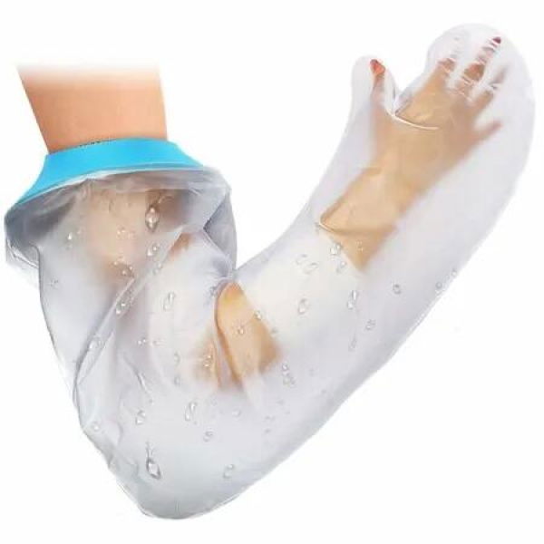 Cast Covers for Shower Arm Waterproof Long Protector Cover Soft Comfortable Watertight Seal to Keep Wounds Dry Bath Bandage Broken Hand Wrist Elbow Reusable Durable