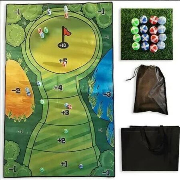 Casual Golf Game Set Mini Golfing Practice Putting Gaming Sports Balls Accessories Home Office Gifts Family Kids Outdoor Indoor