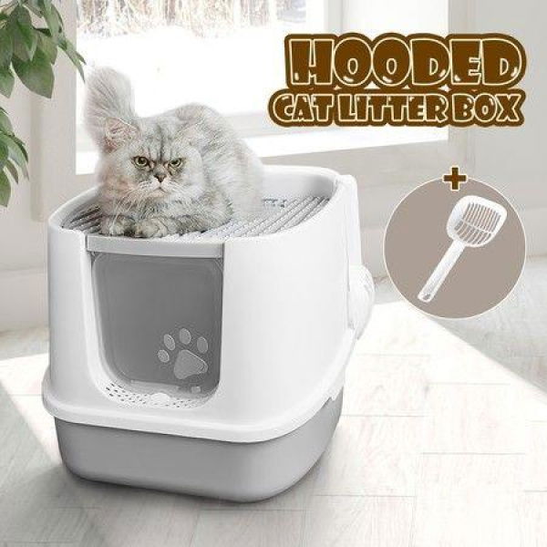 Cat Litter Box House Tray Large Fully Enclosed Hooded Kitty Toilet Furniture Pet Training