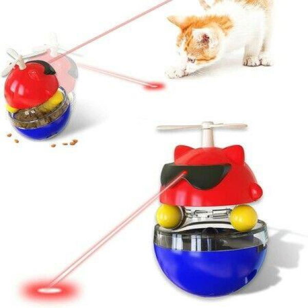 Cat Toy Automatic Pet Toy Balls Multifunctional Interactive Laser Cat Toy With Swing Tumbler USB Charging