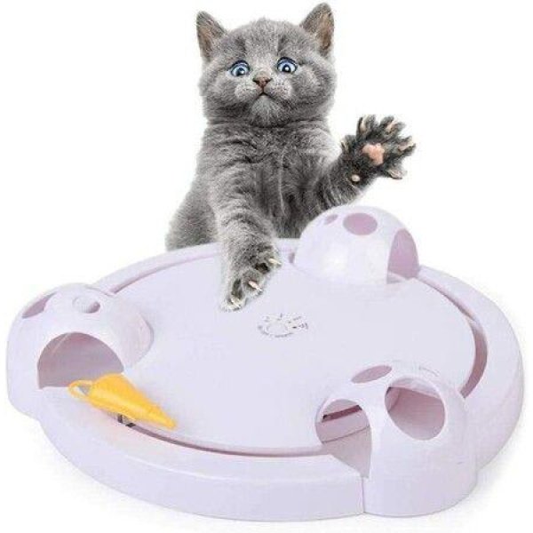 Cat Toy Interactive Automatic Toy For Cat Or Kitten Adjustable Electronic Battery Operated Toy
