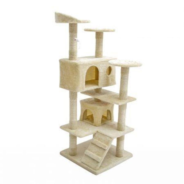 Cat Tree Multi Level Scratcher Soho 130cm BEIGE