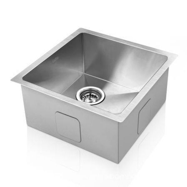 Cefito 44cm X 44cm Stainless Steel Kitchen Sink Under/Top/Flush Mount Silver.