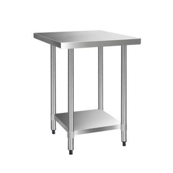 Cefito 762 X 762mm Commercial Stainless Steel Kitchen Bench