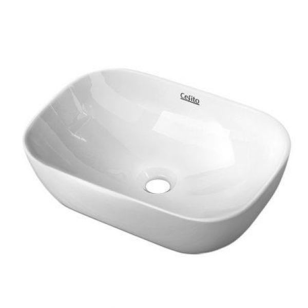 Cefito Bathroom Basin Ceramic Vanity Sink Hand Wash Bowl 46x33cm