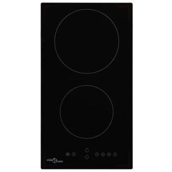 Ceramic Hob with 2 Burners Touch Control 3000 W