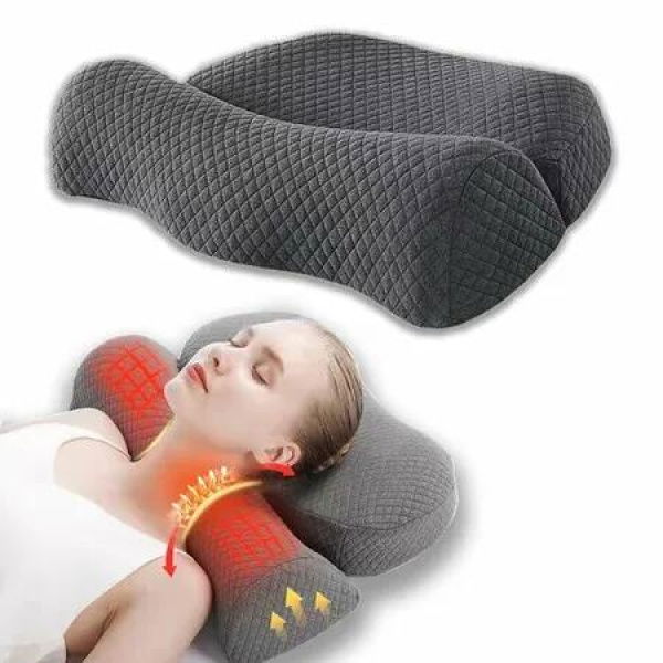 Cervical Neck Pillow for High-Density Memory Foam Pillow Neck for Bolster Support and Shoulder Relaxer for Sleeping