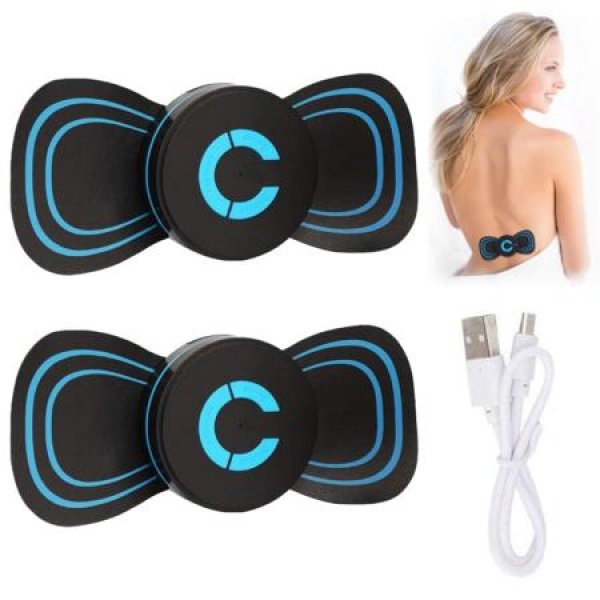 Cervical Spine Massager Portable Mini Cervical Massager Pads Relieve Pressure Of The Whole Body For Neck Shoulder Back Waist Arms Legs Aches (2PCS)