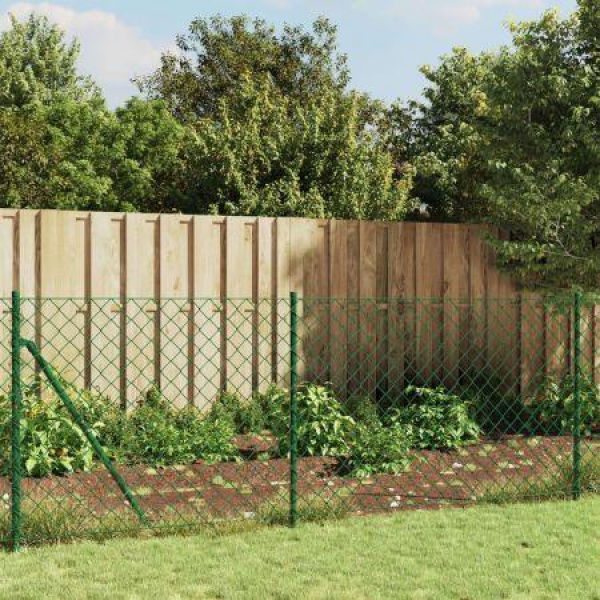 Chain Link Fence Green 1x10 m