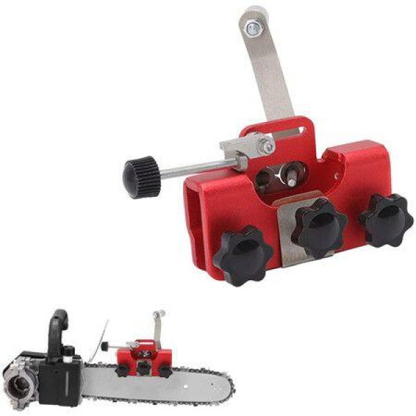 Chainsaw Sharpener Manual Mini Chainsaw Sharpening Jig Set Red