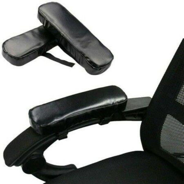 Chair Armrest Pads Foam Comfortable Elbow Pillows For Office Chair PU Leather Chair Arm Covers Accessory 2 Piece