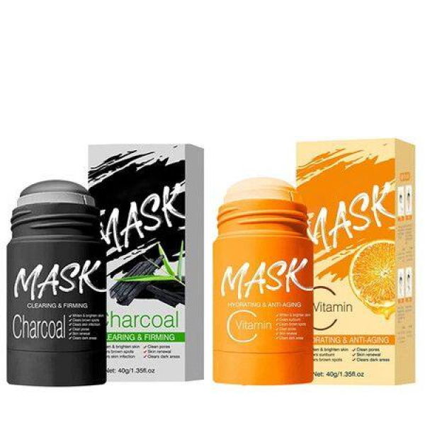 Charcoal Vitamin C 40g Mask Stick Face Purifying Moisturizes Clay Stick Blackhead Remove Clean Pores For All Skin Types