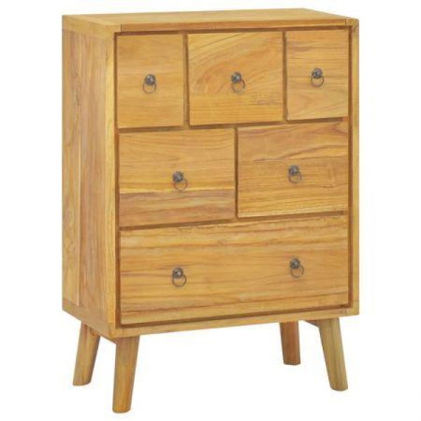 Chest of Drawers 56x30x80 cm Solid Wood Teak