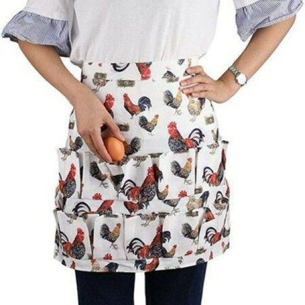 Chicken Egg Collecting Apron12 Deep Pockets Hen Duck Goose Eggs Holder Aprons