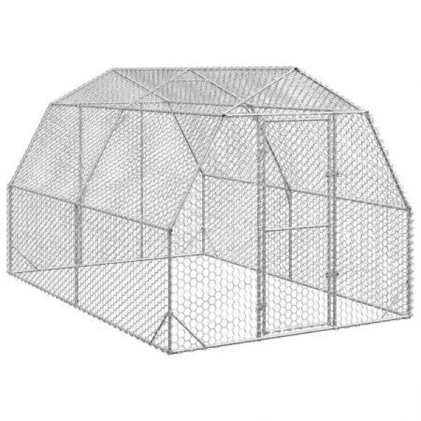 Chicken Run 2.5x4x2.25 m Galvanised Steel