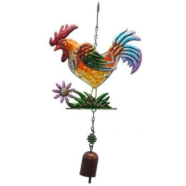 Chicken Wind Chimes Outdoor Chicken Gifts Rooster Birthday Gifts Memorial Gift Metal WindChimes for Outside/Indoors, Home Decorations