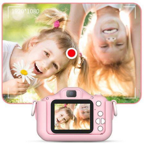 Children Digital Camera 1080P 20MP Cartoon Mouse Mini Camera Educational Toys Childrens Birthday Gifts