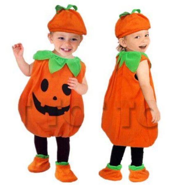 Children Halloween Pumpkin Costume Halloween Costume For Boys Girls FOR Height 85-95cm