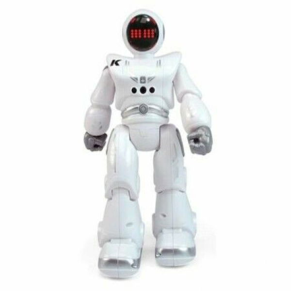 Children Smart Electric Remote Control Space Robot Touch Gesture Sensing Singing And Dancing Robot Toy - White