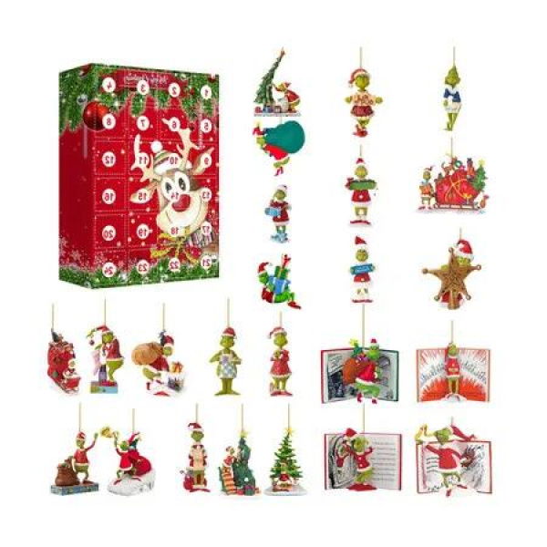 Christmas Advent Calendar 2024, Christmas Countdown Calendar with 24 Collectible Advent Calendar for Kids Toddler Men Women Teens Boy Girls