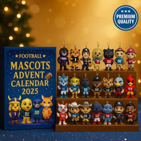 Christmas Advent Calendar 2025, Football Mascots Blind Box, Ideal 24 Day Christmas Advent Calendar, Surprise Gift for Girls, Boys and Kids
