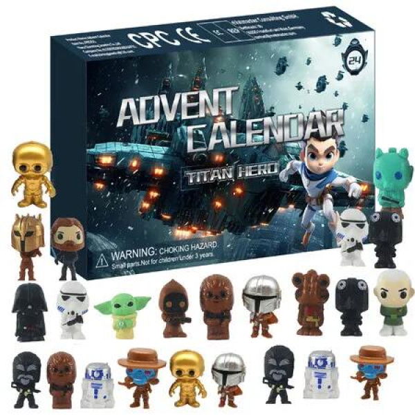 Christmas Advent Calendar Star Wars Figures 24 Days Christmas Countdown Calendar Surprise Blind Box Creative Xmas Gift for Kids