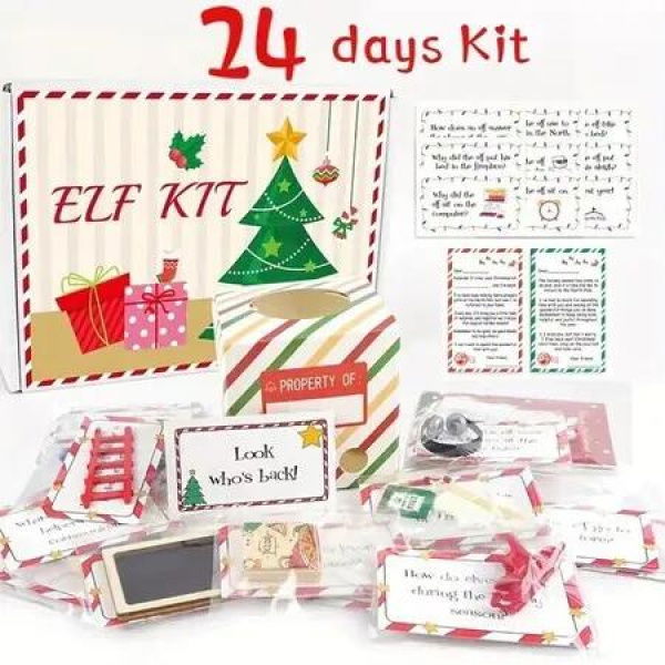 Christmas Advent Gift Box 24 Days Blind Gift Box Puzzle Christmas Countdown Toy Decoration