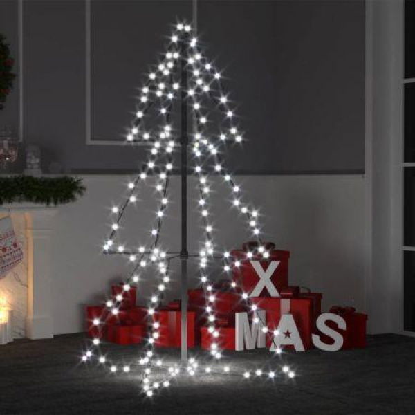 Christmas Cone Tree 160 LEDs Indoor And Outdoor 78x120 Cm