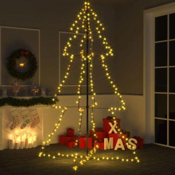 Christmas Cone Tree 240 LEDs Indoor And Outdoor 118x180 Cm