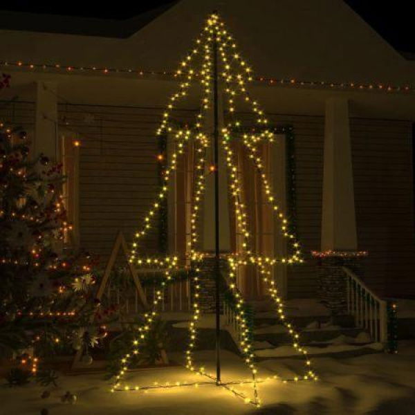 Christmas Cone Tree 300 LEDs Indoor And Outdoor 120x220 Cm