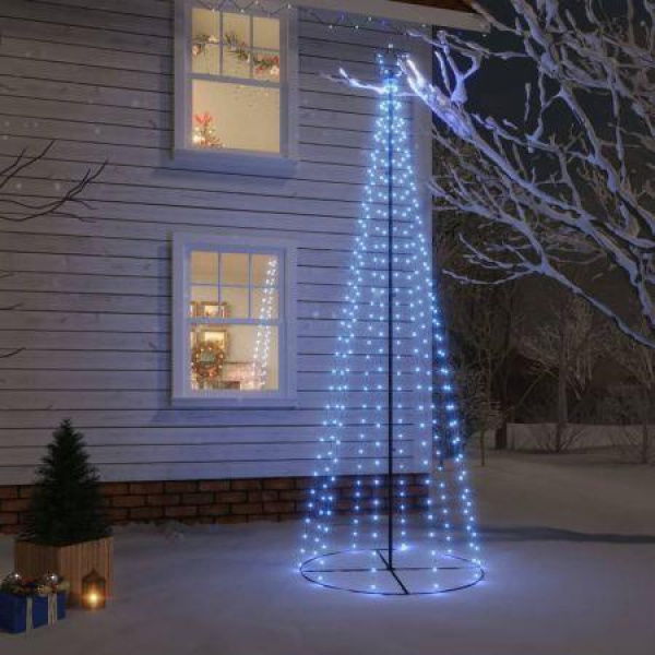 Christmas Cone Tree Blue 310 LEDs 100x300 cm