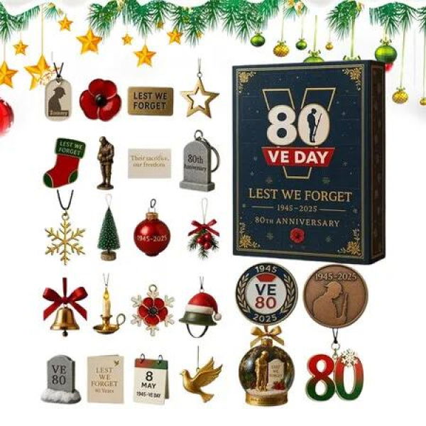 Christmas Countdown Calendar, 2D Acrylic Ornament 24 Days Commemorative Christmas Tree Decorations, Holiday Party Window and Wall Decor