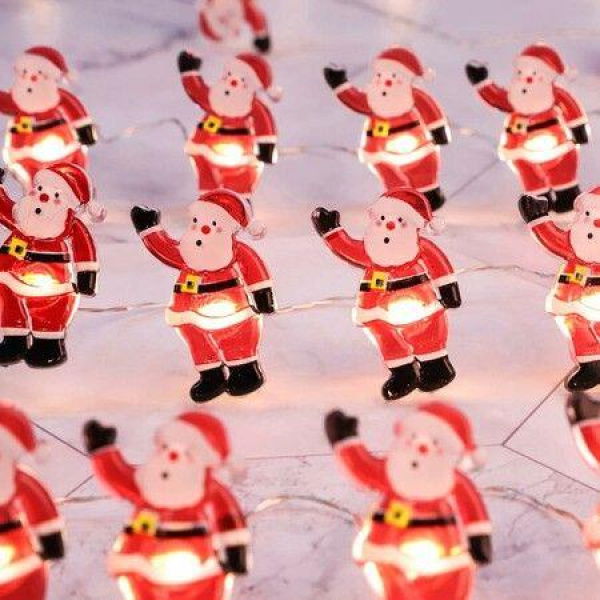 Christmas Decorations LED String Lights 3 Meters 30LEDs Santa Battery Operated Christmas Tree Lights