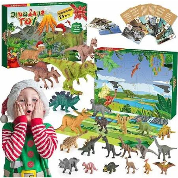 Christmas Dragon Advent Calendar, 24 Days Christmas Countdown Calendar Gifts for Kids