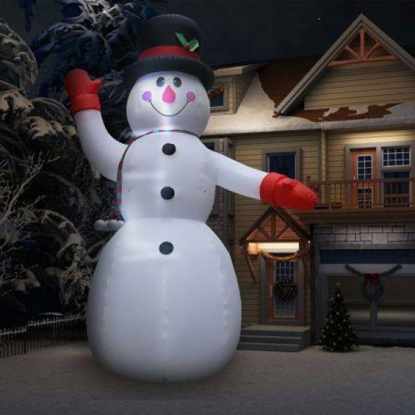 Christmas Inflatable Snowman With LED IP44 600 Cm XXL