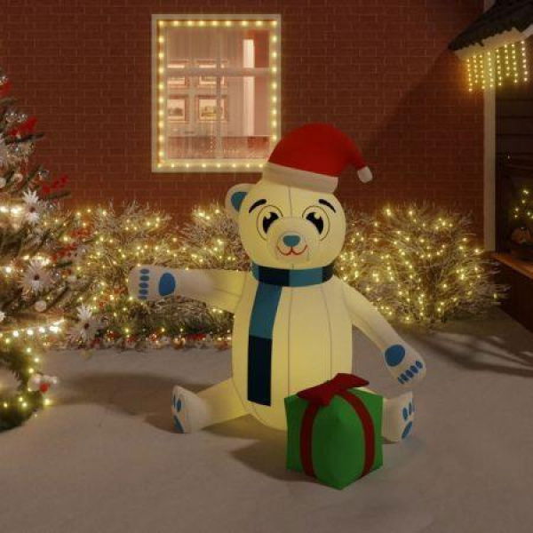 Christmas Inflatable Teddy Bear LED 180 cm