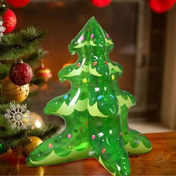 Christmas Inflatables Tree Decorations,Inflatable Christmas Tree Blow Up Indoor Outdoor Christmas Ornaments for Home Yard Party Decor