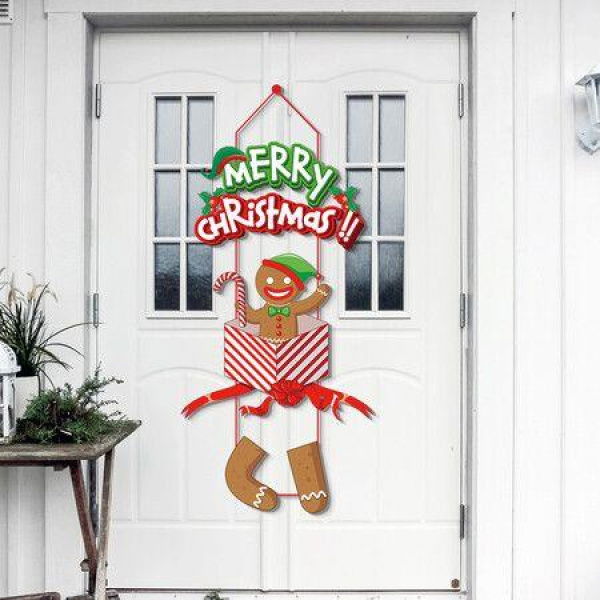 Christmas Party Decoration Door Hanging Merry Christmas Atmosphere Decoration Pendant Atmosphere Festive Christmas,Home Decor