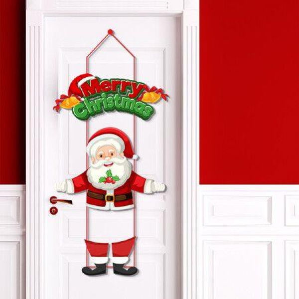 Christmas Party Decoration Door Hanging Merry Christmas Atmosphere Decoration Pendant Atmosphere Festive Christmas,Home Decor