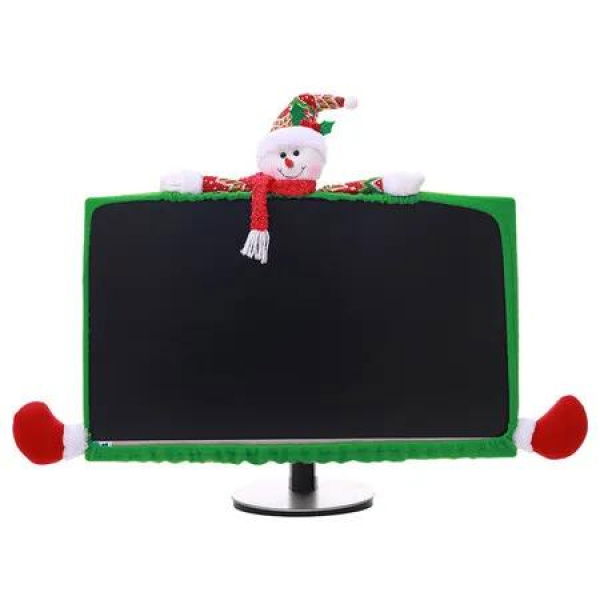 Christmas Snowman Doll Theme Computer Monitor Bezels Christmas Decorations Ideal For Computer Monitors Ranging From 19 To 27 Inches